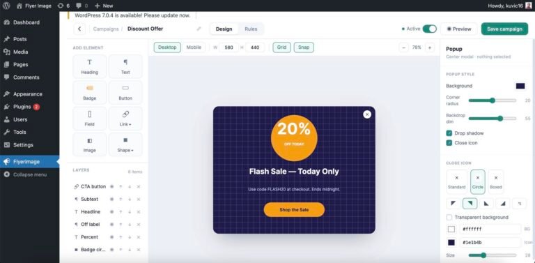 Flyerimage screenshot 5
